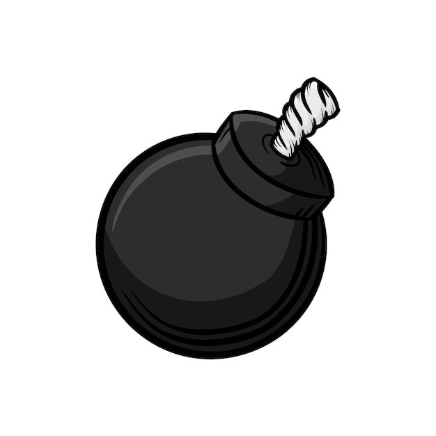 PSD hand drawn bomb illustration