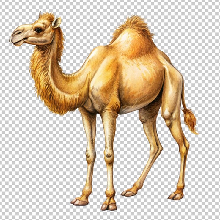 PSD hand drawn camel
