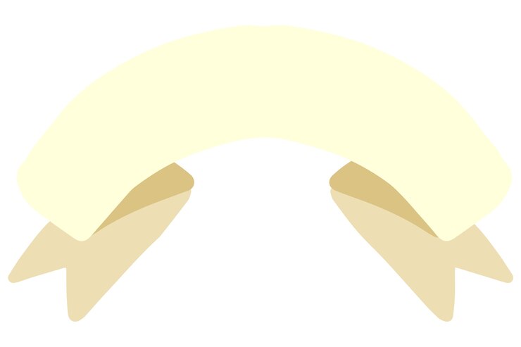 PSD hand drawn ribbon