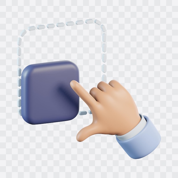 hand gesture scale up 3d icon