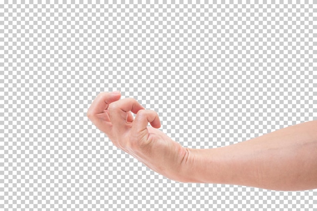 PSD hand isoliert