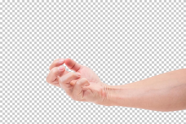 Hand isoliert