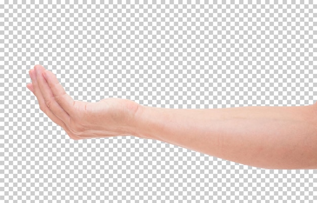 PSD hand isoliert