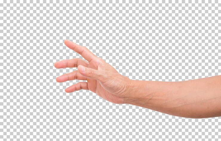 Hand isoliert