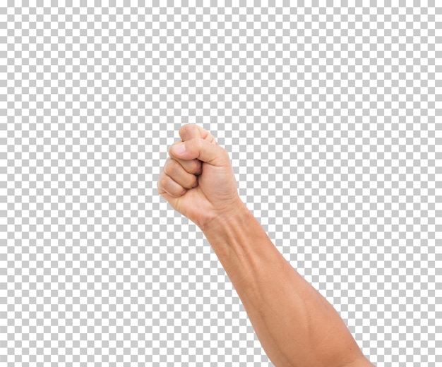 PSD hand isoliert