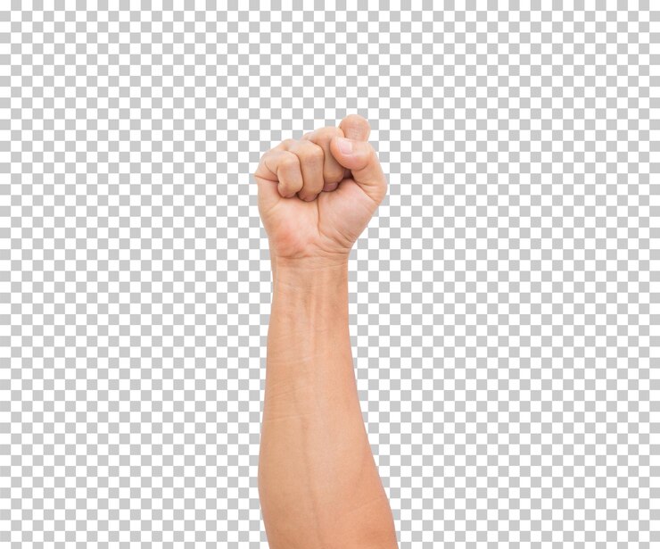 Hand isoliert