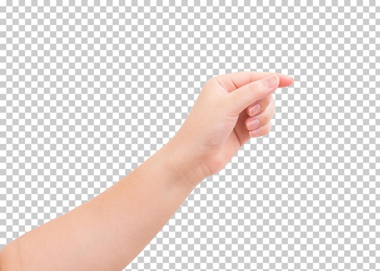 Hand isoliert