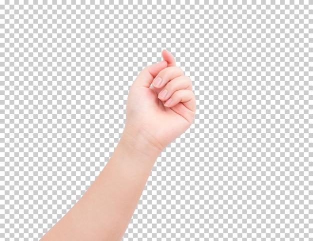 Hand isoliert