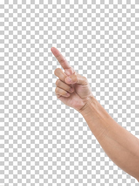 Hand isoliert