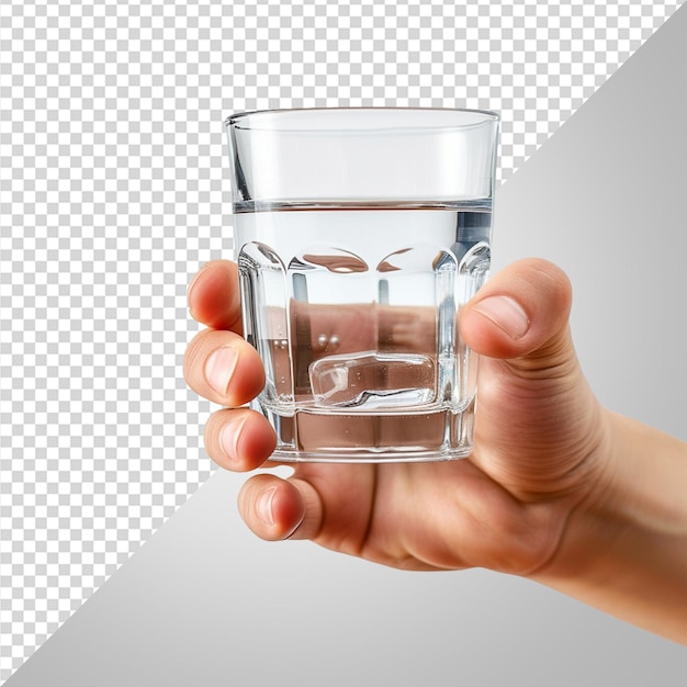 Hand mit wasserglas png