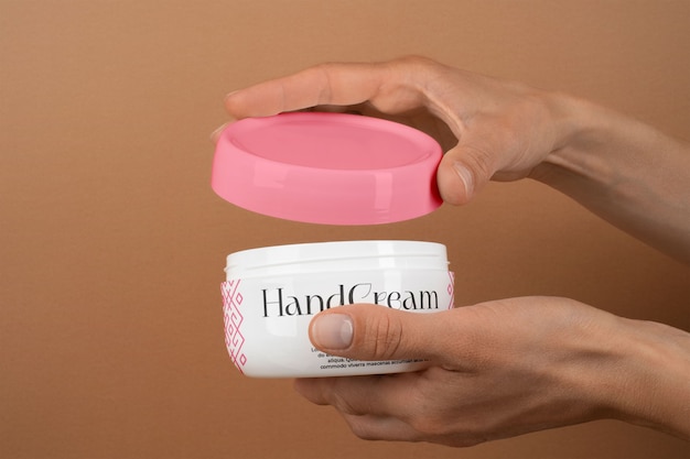 PSD handcreme-verpackungsmodell