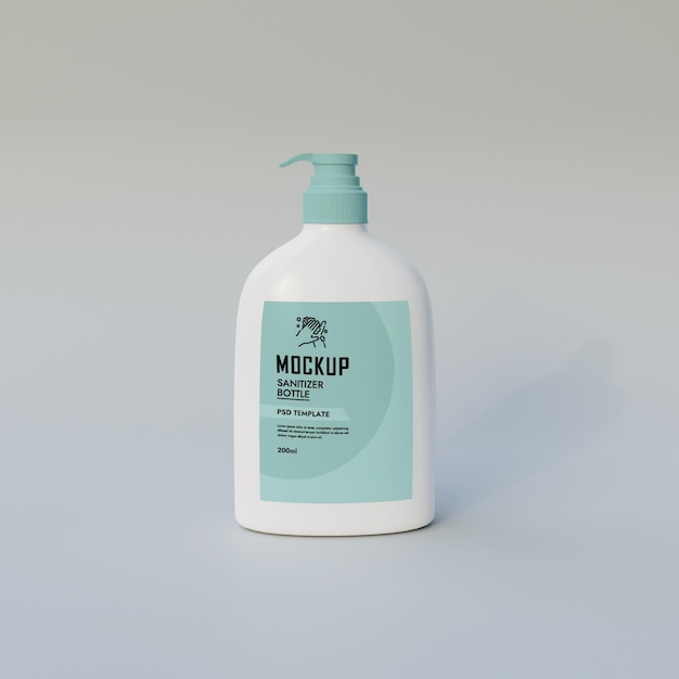 Handdesinfektionsflasche Mockup PSD Premium