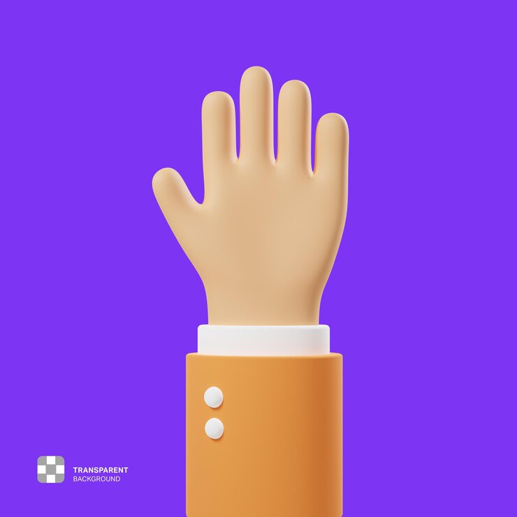 Handgeste 3D-Symbol