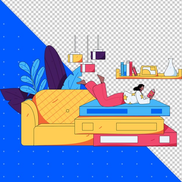 Handgezeichnete Illustration Flachvektor für Arbeit Büro Geschäft und Projekte PNG Transparenter Hintergrund