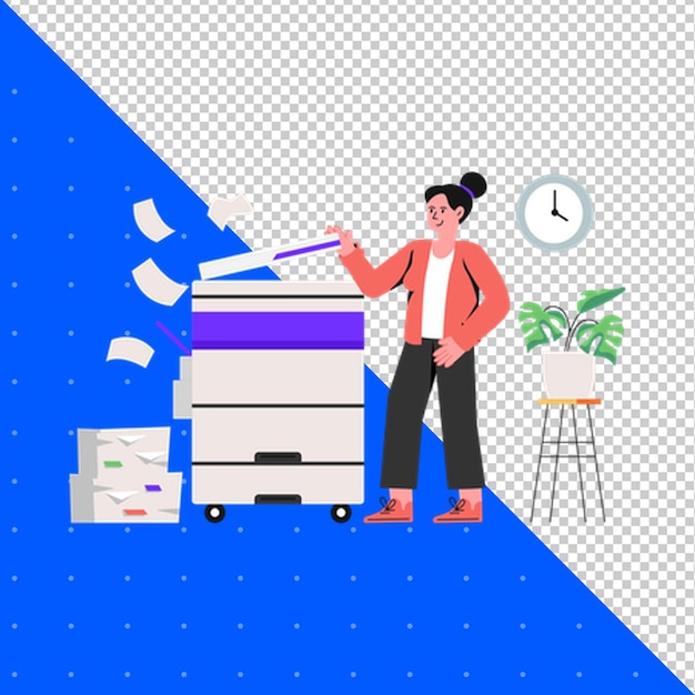 Handgezeichnete Illustration Flachvektor PNG Transparenter Hintergrund