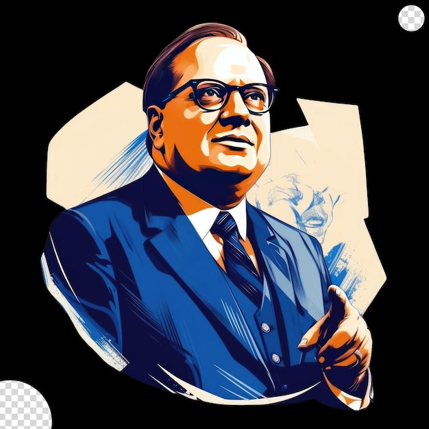 Handgezeichneter Ambedkar Jayanti Illustration png