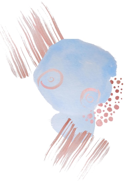 Handgezeichnetes abstraktes Aquarellmuster