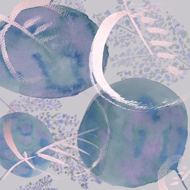 Handgezeichnetes Aquarellblattmuster