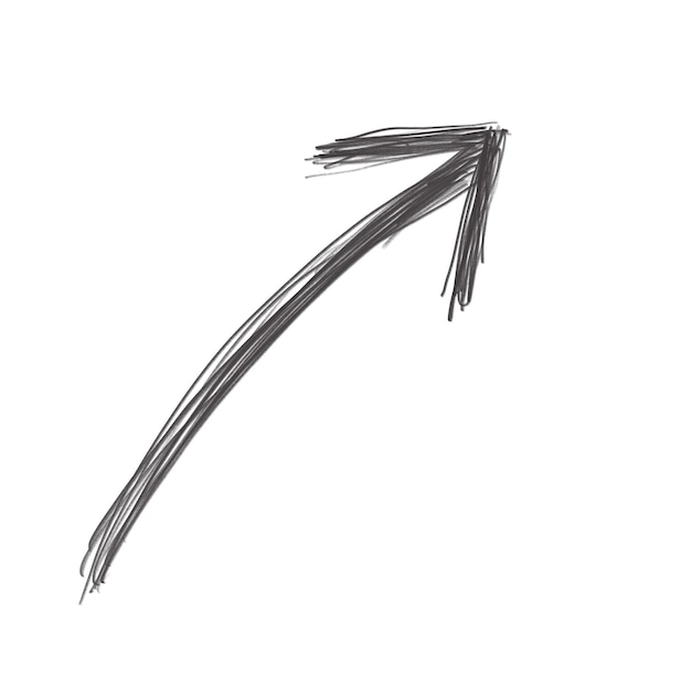 Handgezeichnetes Pfeilsymbol-Symbol für das Dekorieren