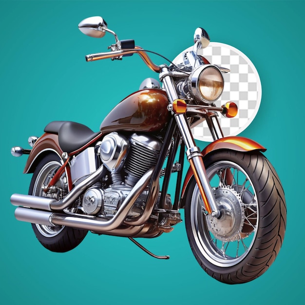 PSD handgezeichnetes vintage-motorradbild