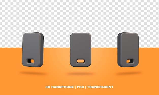 PSD handphone transparente