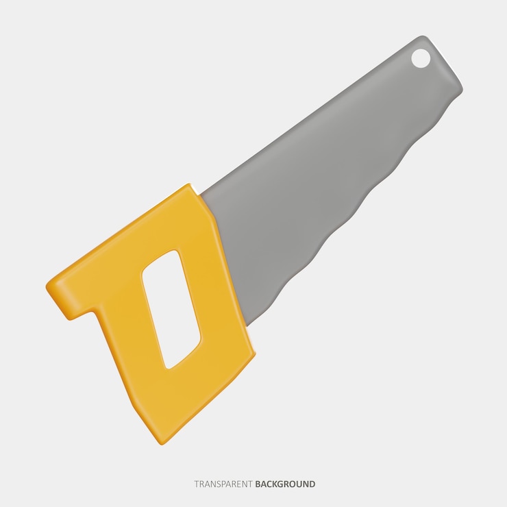 PSD handsaw 3d icon