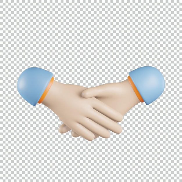 Handschlag 3D-Symbol