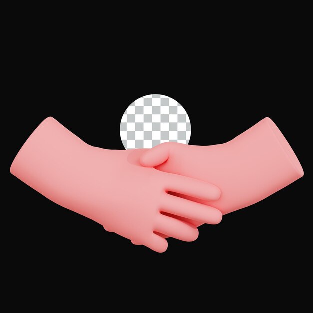Handschlag-Illustration Symbol für Vereinbarung und Partnerschaft