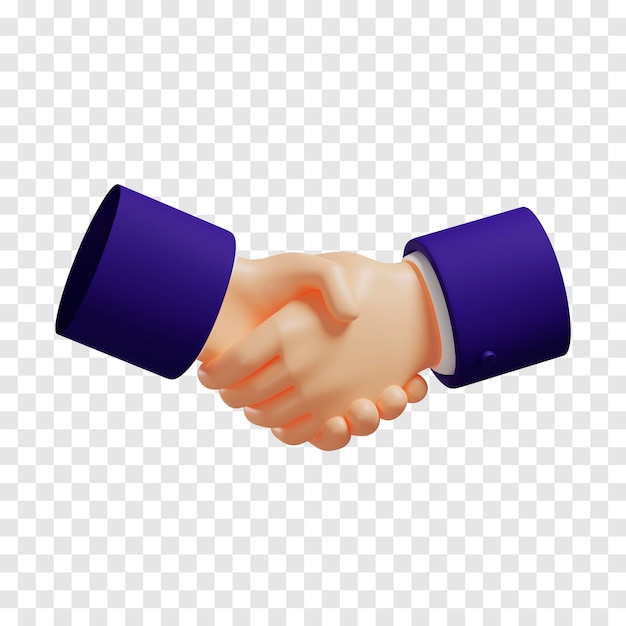 PSD handshake-emoji isoliert