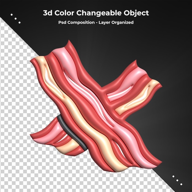 Handtuch 3D-Rendering für PSD-Komposition