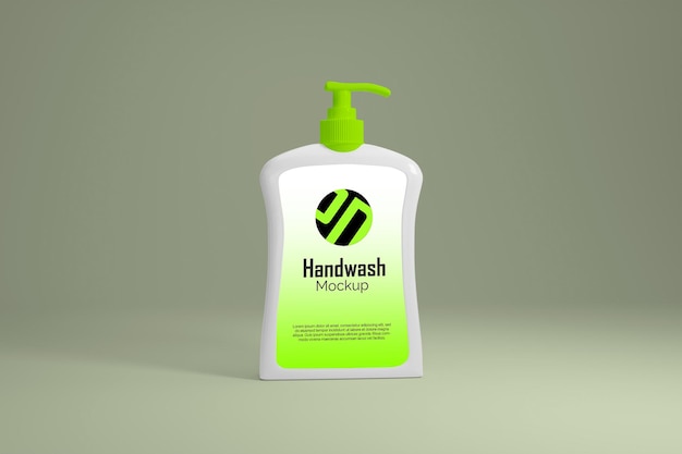 PSD handwaschflasche mcokup