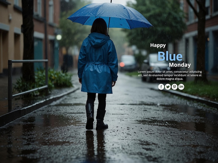 PSD happy blue monday