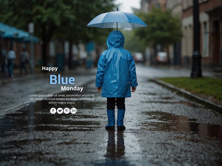 PSD happy blue monday