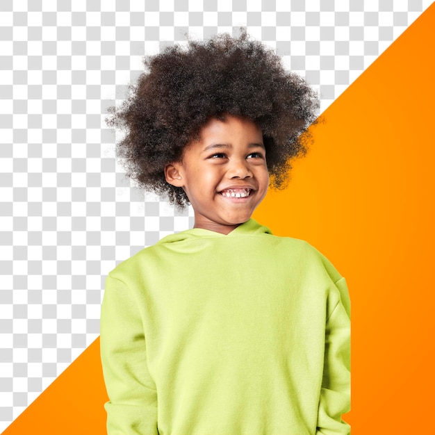 Happy boy adesivo png moda de inverno elemento de colagem em fundo transparente