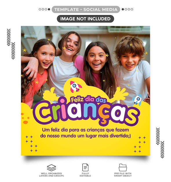 Happy Children's Day Instagram-Feed-Vorlage für Ehrungen