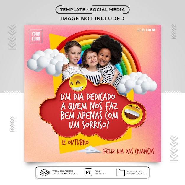Happy Children's Day Social Media Feed 12. Oktober