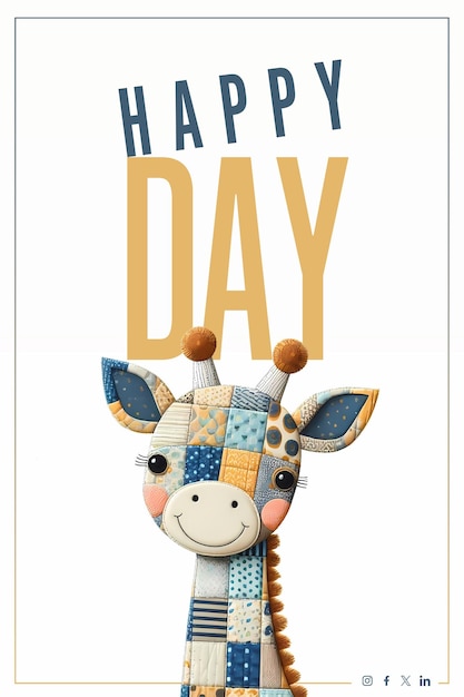 PSD happy day design-vorlage psd