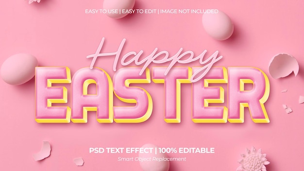HAPPY Easter TEXT EFFECT (Efecto de la Feliz Pascua)