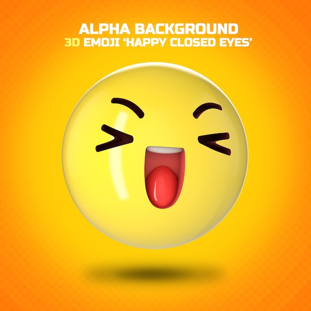 Happy emoji alpha channel 01