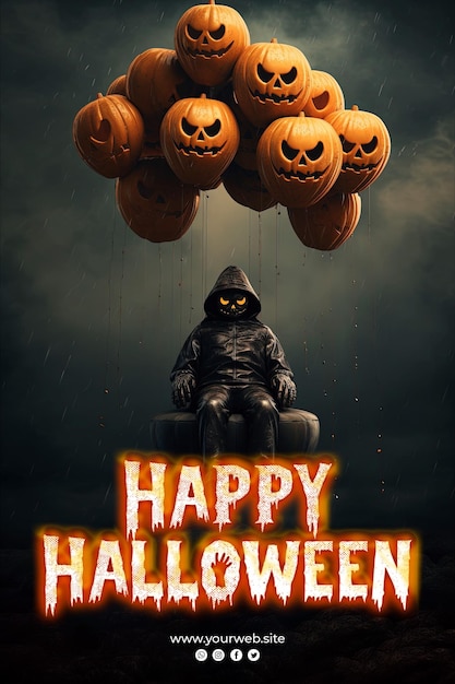 Happy halloween trick oder treat poster