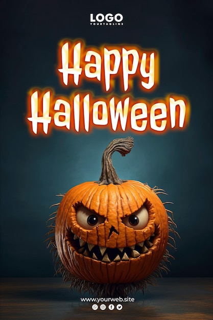 Happy halloween trick oder treat poster