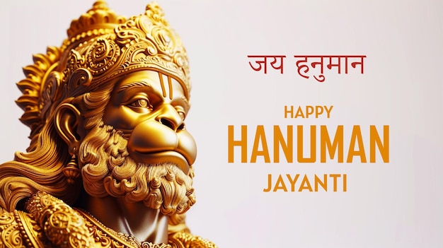 PSD happy hanuman jayanti traditionelles indisches fest banner oder poster