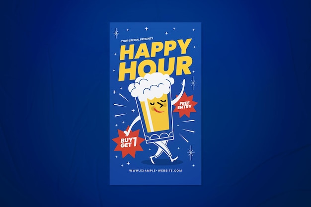 PSD happy-hour-instagram-story