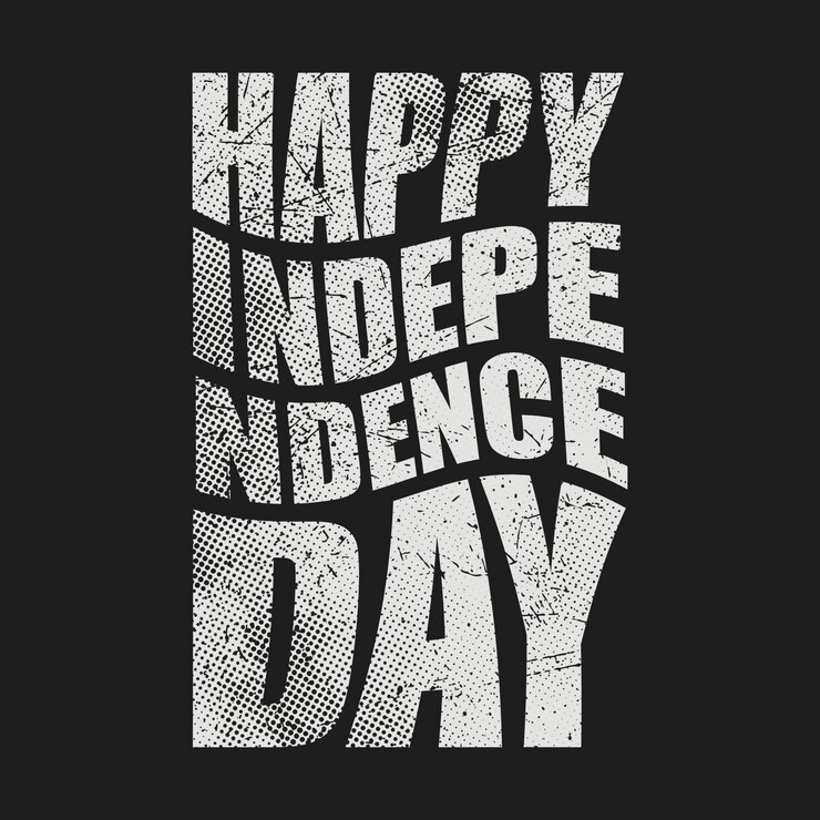 Happy Independence Day Text Design
