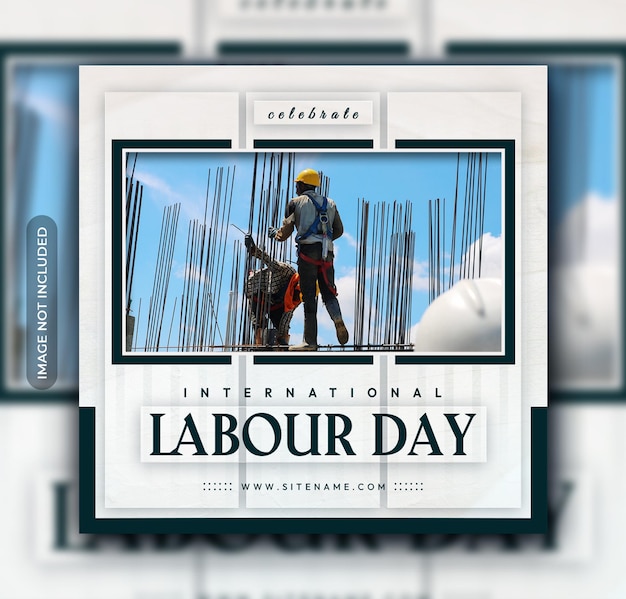 Happy labor day social media instagram-postvorlage