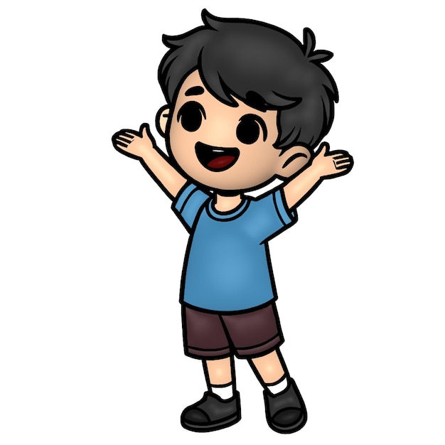 Happy Little Boy Zeichentrickfilm