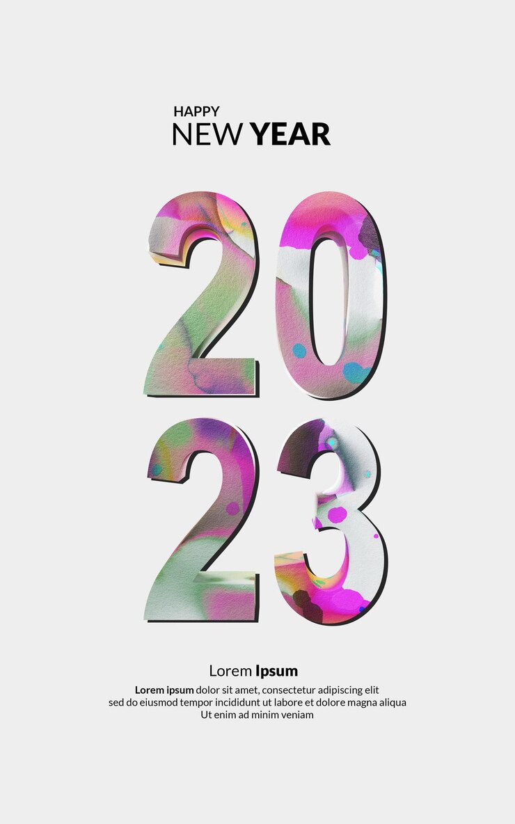PSD happy new year story design social media abstrack