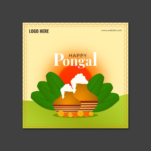 Happy Pongal Social Media Post 03