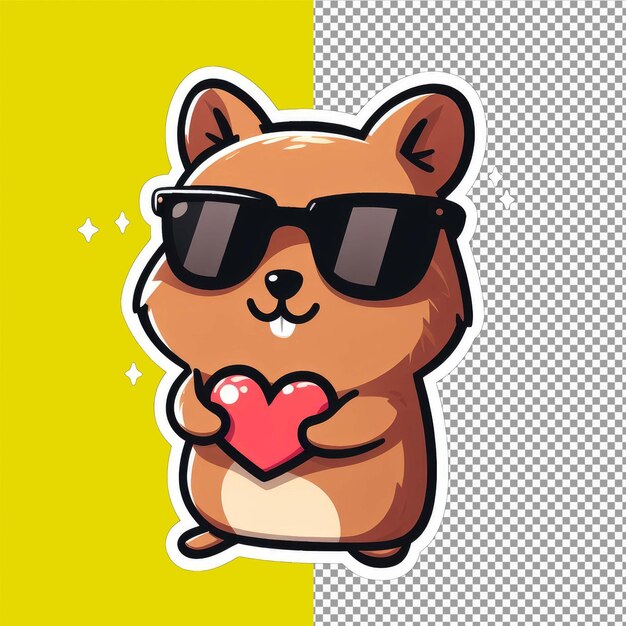 PSD happy squeak sticker