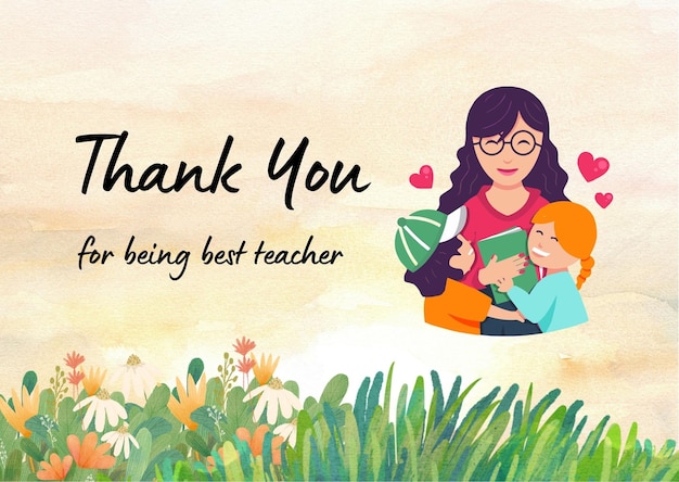 happy teachers day greetings card